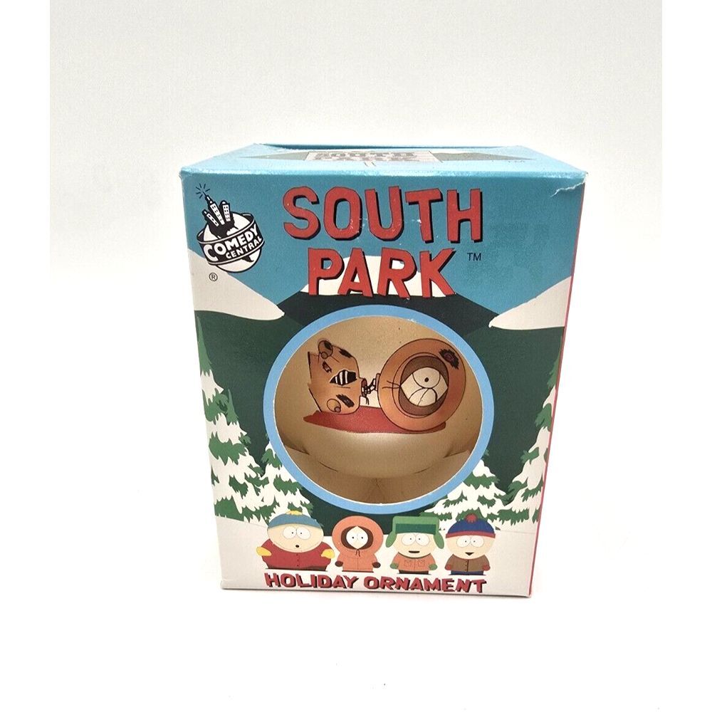 Vtg 1998 South Park Comedy Central Kenny  Glass Christmas Ornament With Box